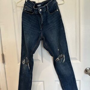 Old Navy Women's Blue Distressed Jeans